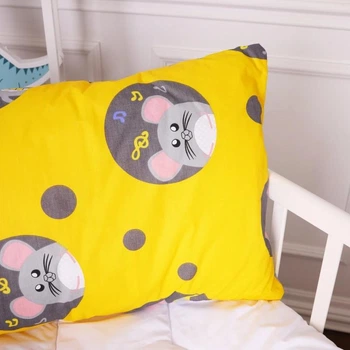 Подушка антиаллергенная MirSon Kids Time 20-0029 Funny mice 50x70 см Хлопок Средний (2200009664403)