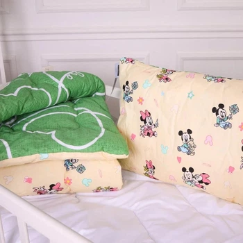 Набір дитячий для сну MirSon Kids Time антиалергенний зимовий 20-0043 Green Mikey Mouse 140x205 см EcoSilk (2200009666315)