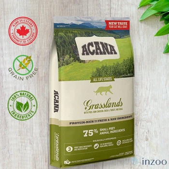 Сухой корм Acana (Акана) Grasslands Cat для кошек всех возрастов с уткой, 4.5 кг