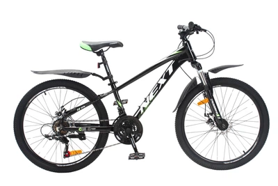 Велосипед Crossbike Next 2025 24" 11" Чорний-Зелений