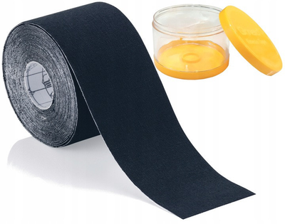 Кінезіо тейп Kinesio Tape, чорний Qmed Чорний 000311005