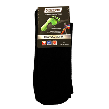 Діабетичні шкарпетки зі сріблом Medical Silver FootMate XL - 45/46 Чорний 000311417