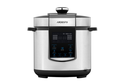 ARDESTO Мультиварка-скороварка MPC-P226, 900Вт, чаша-6л, електр. керування , книга рецептів, нерж. сталь+пластик, срібляста