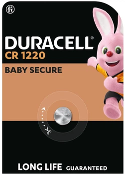Спеціальна літієва батарейка типу «таблетка» Duracell 1220 3V, (CR1220), 1 шт. в упаковці (7091707)