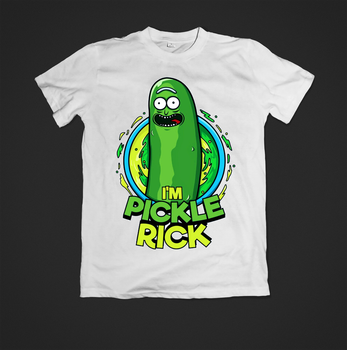 Футболка YOUstyle pickle rick 0685 L White
