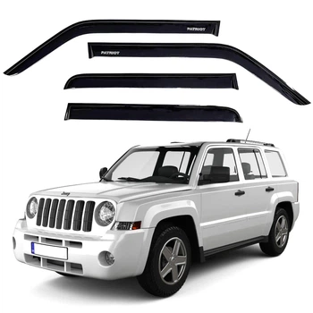 Дефлектори вікон вітровики для JEEP Patriot 2007-2016 Voron Glass