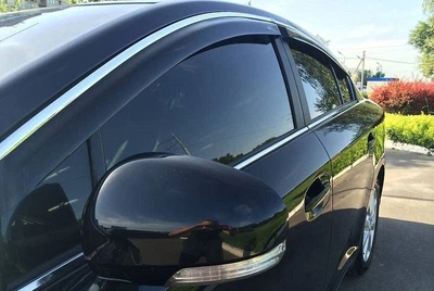 Дефлектори вікон вітровики для Ford Mondeo 2007-2014 Sedan З Молдингом Хром