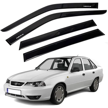 Дефлектори вікон вітровики Daewoo Nexia 1995-2011 Скотч 3M Voron Glass