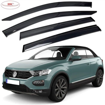 Дефлектори вікон вітровики HIC для Volkswagen T-Roc 2017- (VW69)