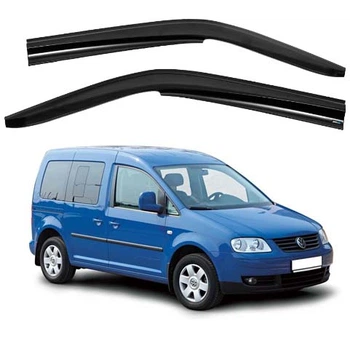 Дефлектори вікон вітровики Volkswagen Caddy 2004-2020 перед скотч SunPlex (SP-S-10)