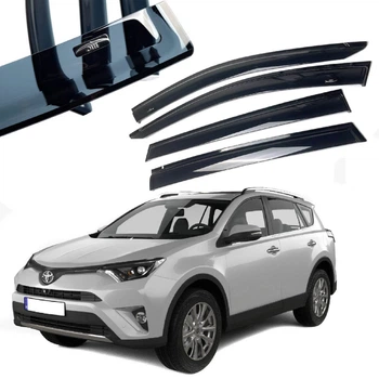 Дефлектори вікон вітровики HIC для Toyota RAV 4 (XA40) 2013-2018 Широкі