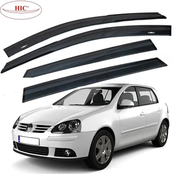 Дефлектори вікон вітровики HIC для Volkswagen Golf V 2003-2013 Хечбек (VW08)
