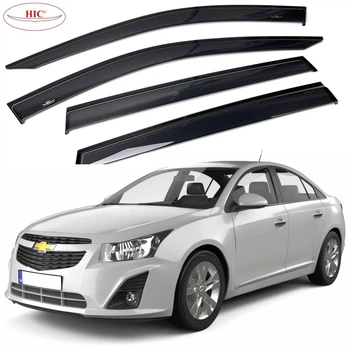 Дефлектори вікон вітровики HIC для Chevrolet Cruze 2009- седан (CHR49)