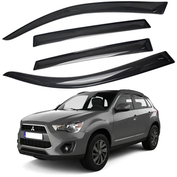 Дефлектори вікон вітровики для Mitsubishi ASX / Outlender Sport / RVR III 2010- Acrylic