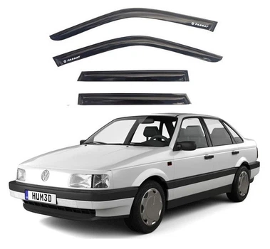 Дефлектори вікон вітровики Volkswagen Passat B3 / B4 Седан 1988-1997 Скотч 3M Voron Glass
