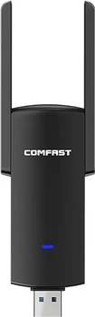 WiFi-USB адаптер COMFAST WiFi, 1300 Мбіт/с, 2.4 ГГц, 5 ГГц (CF-924AC-V2)
