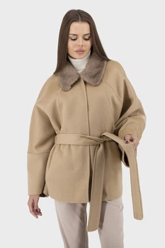 Жіноче пальто Ferrucci (кемел, 2XL), 118002, 25178