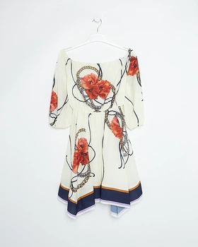 Сукня Vero Moda бежевий в візерунки XAZ393888KPRD S