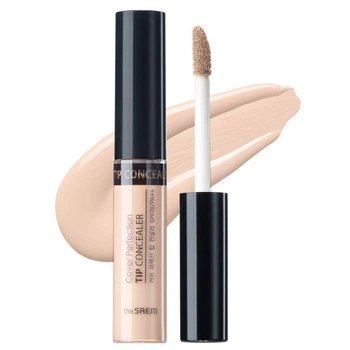 Консилер THE SAEM Cover Perfection Tip Concealer со светоотражающими частицами, 7мл , светлый беж (1,25)