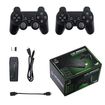 Портативна ігрова приставка Game Stick Lite M8 з підтримкою 4K, пам'яттю 64 Гб і 2 джойстиками