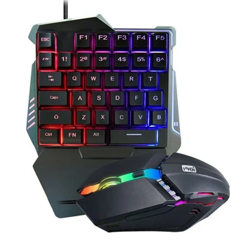 Игровая клавиатура с подсветкой + мышка 198I G506 Черный набор