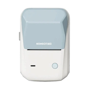 Портативный термопринтер для печати наклеек стикеров NIIMBOT B1 Bluetooth 1500mAh Blue (1AC12221605)