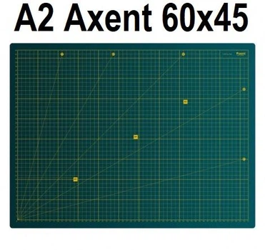 Макетный Коврик для резки Axent A2, самовосстановительный 60*45 см, зеленый
