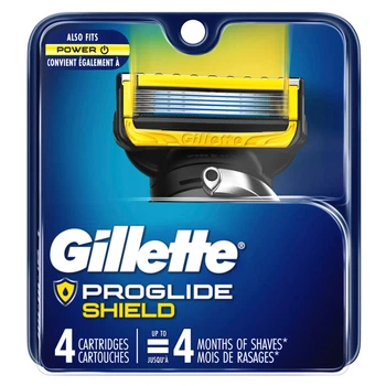 Запасные картриджи Gillette ProGlide Shield Power американское качество 4 шт