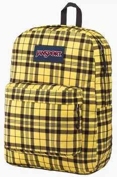 Городской рюкзак 25L Jansport Superbreak желтый в клетку