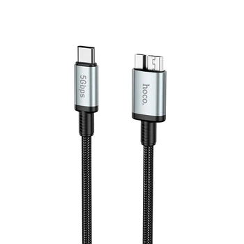 Кабель Hoco Type-C to Micro USB 3.0 excellent speed cable US10 |0.5m, 5Gbps| черный