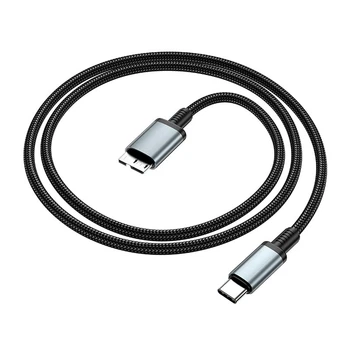 Кабель Hoco Type-C to Micro USB 3.0 excellent speed cable US10 |0.5m, 5Gbps| black