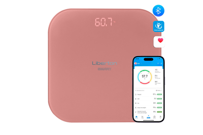 Весы напольные Liberton LBS-0812 Smart 180 кг розовые