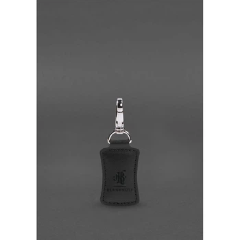 Шкіряний брелок Premium Чорний