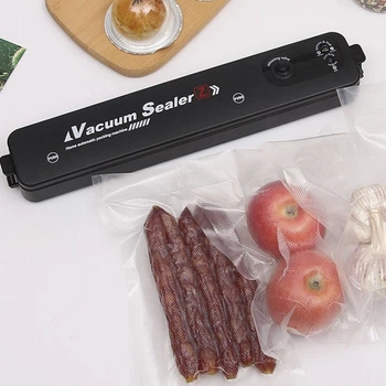 Вакууматор бытовой Vacuum Sealer ZKFK 001 90 Вт для хранения продуктов упаковщик с индикацией работы и функцией запайки