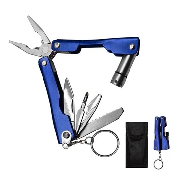 Мультитул с фонарем 9в1 R16626 (blue)