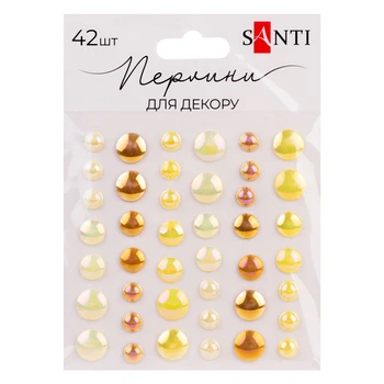 Набор страз Santi Beads 743004 42 шт желтый
