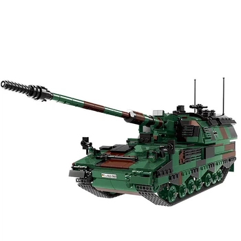 Детский военный конструктор Panzerhaubitze 2000 САУ машина-танк 1345 деталей (JDT-0848912)
