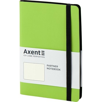 Книга записна Axent Partner Soft А5 96 аркушів, крапка, гнучка обкладинка, салатова 8312-09-A 4251458783809