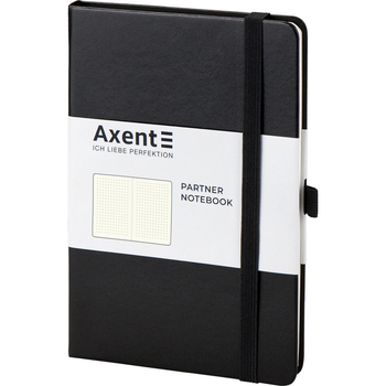 Книга записна Axent Partner А5 96 аркушів, крапка, тверда обкладинка, чорна 8306-01-A 4251458782994