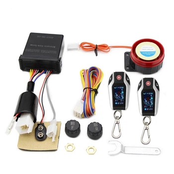 Двусторонняя Мотосигнализация c PKE, TPMS (давления воздуха в шинах) и переключением на резервное питание