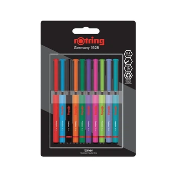 Набор ручек-лайнеров Rotring LINER 10шт 0,4 2166220