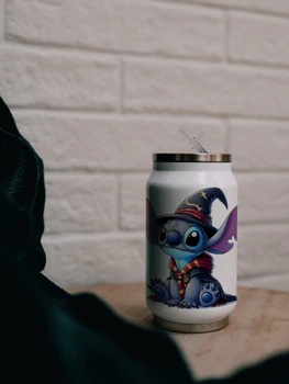 Термос з трубочкою Marmyza Стіч в капелюсі Stich Disney - 300 мл