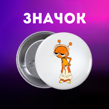 Значек Спрунки Sprunki на булавке на рюкзак 44 мм 1 шт zn_1_84