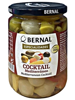 Оливки Bernal Cocktail mediterraneo 436г Іспанія
