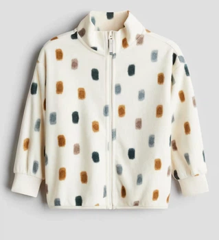 Флісова кофтина для дівчинки H&M 98-104 біла