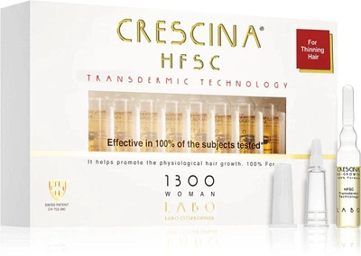 Засіб для стимулювання росту волосся Crescina Transdermic 1300 Re-Growth для жінок 20x3,5 мл