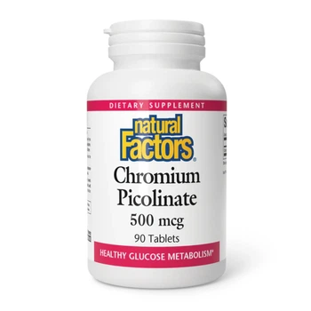 Хром Пиколинат Natural Factors Chromium Picolinate 500mcg 90 таблеток