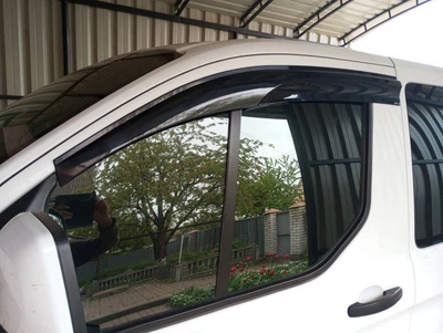 Ветровики (2 шт, Sunplex Sport) для Ford Custom 2013-2022 гг