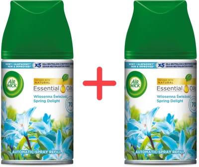Набір змінних аерозольних балонів до Air Wick Pure Essential Oils Весняний настрій 250 мл х 2 шт (4820232970935/4820232970935)