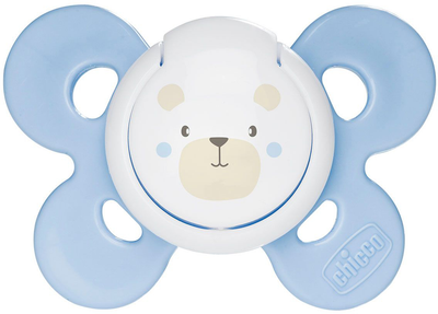 Пустушка Chicco Physio Comfort силіконова від 2 до 6 місяців з футляром Блакитна (74911.21.00)